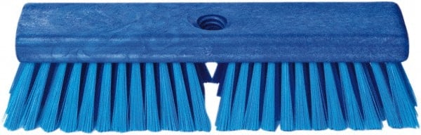 PRO-SOURCE - 1-3/4" Bristle Length, Polypropylene Food Service Brush - 10" Long x 2-1/2" Wide Head, Blue, Foam Block - Exact Tooling