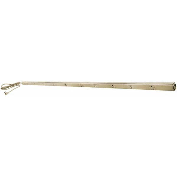 Hubbell Wiring Device-Kellems - 10 Outlets, 125 Volts, 15 Amps, 6' Cord, Power Outlet Strip - Exact Tooling