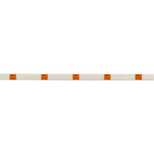 Hubbell Wiring Device-Kellems - 5 Outlets, 125 Volts, 15 Amps, 5' Cord, Power Outlet Strip - Exact Tooling