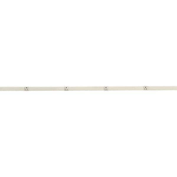 Hubbell Wiring Device-Kellems - 4 Outlets, 125 Volts, 15 Amps, 6' Cord, Power Outlet Strip - Exact Tooling