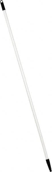PRO-SOURCE - 60 x 1-1/4" Fiberglass Handle for Floor Squeegees & Push Brooms - Threaded Connection, White - Exact Tooling