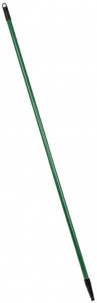 PRO-SOURCE - 60 x 1-1/4" Fiberglass Handle for Floor Squeegees & Push Brooms - Threaded Connection, Green - Exact Tooling