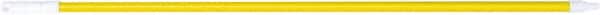 PRO-SOURCE - 60 x 1-1/4" Fiberglass Handle for Floor Squeegees & Push Brooms - Threaded Connection, Yellow - Exact Tooling