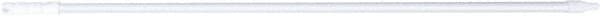 PRO-SOURCE - 60 x 1-1/4" Fiberglass Handle for Floor Squeegees & Push Brooms - Threaded Connection, White - Exact Tooling