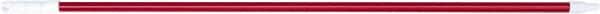 PRO-SOURCE - 60 x 1-1/4" Fiberglass Handle for Floor Squeegees & Push Brooms - Threaded Connection, Red - Exact Tooling