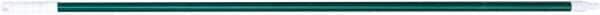 PRO-SOURCE - 60 x 1-1/4" Fiberglass Handle for Floor Squeegees & Push Brooms - Threaded Connection, Green - Exact Tooling