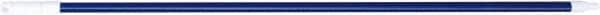 PRO-SOURCE - 60 x 1-1/4" Fiberglass Handle for Floor Squeegees & Push Brooms - Threaded Connection, Blue - Exact Tooling