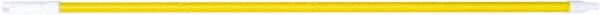 PRO-SOURCE - 54 x 1-1/4" Fiberglass Handle for Floor Squeegees & Push Brooms - Threaded Connection, Yellow - Exact Tooling