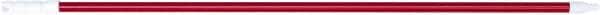 PRO-SOURCE - 54 x 1-1/4" Fiberglass Handle for Floor Squeegees & Push Brooms - Threaded Connection, Red - Exact Tooling