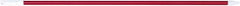 PRO-SOURCE - 54 x 1-1/4" Fiberglass Handle for Floor Squeegees & Push Brooms - Threaded Connection, Red - Exact Tooling
