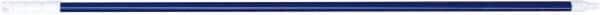 PRO-SOURCE - 54 x 1-1/4" Fiberglass Handle for Floor Squeegees & Push Brooms - Threaded Connection, Blue - Exact Tooling