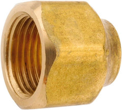ANDERSON METALS - 5/8 x 1/2" Tube OD, 45° Lead Free Brass Flared Tube Nut - Flare Ends - Exact Tooling