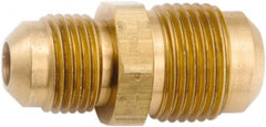 ANDERSON METALS - 3/8 x 1/4" Tube OD, 45° Lead Free Brass Flared Tube Union - Flare x Flare Ends - Exact Tooling