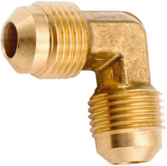 ANDERSON METALS - 3/8" Tube OD, 45° Lead Free Brass Flared Tube Union Elbow - Flare x Flare Ends - Exact Tooling