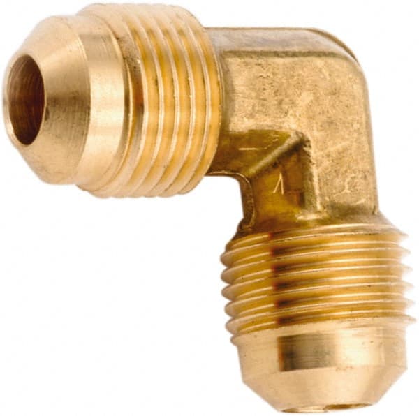 ANDERSON METALS - 5/8" Tube OD, 45° Lead Free Brass Flared Tube Union Elbow - Flare x Flare Ends - Exact Tooling