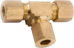 ANDERSON METALS - 5/16" OD, Lead Free Brass Union Tee - 300 Max Working psi, Comp x Comp x Comp Ends - Exact Tooling