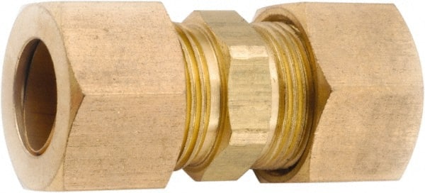 ANDERSON METALS - 3/8" OD, Lead Free Brass Union - 200 Max Working psi, Comp x Comp Ends - Exact Tooling