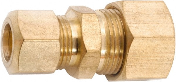 ANDERSON METALS - 1/4 x 3/16" OD, Lead Free Brass Union - 400 Max Working psi, Comp x Comp Ends - Exact Tooling