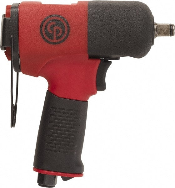 Chicago Pneumatic - 1/2" Drive, 11,500 RPM, 406 Ft/Lb Torque Impact Wrench - Pistol Grip Handle, 8 CFM, 90 psi, 1/4" NPT Inlet - Exact Tooling