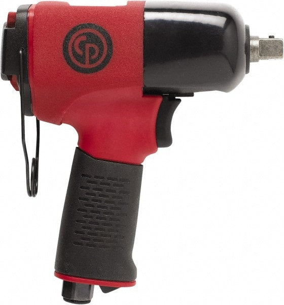 Chicago Pneumatic - 1/2" Drive, 11,500 RPM, 406 Ft/Lb Torque Impact Wrench - Pistol Grip Handle, 8 CFM, 90 psi, 1/4" NPT Inlet - Exact Tooling