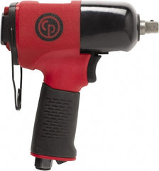 Chicago Pneumatic - 1/2" Drive, 11,500 RPM, 406 Ft/Lb Torque Impact Wrench - Pistol Grip Handle, 8 CFM, 90 psi, 1/4" NPT Inlet - Exact Tooling
