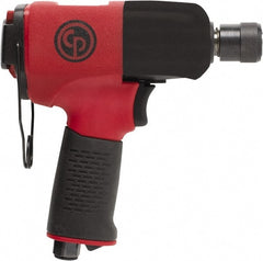 Chicago Pneumatic - 7/16" Drive, 11,500 RPM, 332 Ft/Lb Torque Impact Wrench - Pistol Grip Handle, 8 CFM, 90 psi, 1/4" NPT Inlet - Exact Tooling