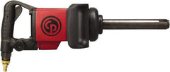 Chicago Pneumatic - 1" Drive, 5,000 RPM, 1,700 Ft/Lb Torque Impact Wrench - D-Handle, 12 CFM, 90 psi, 1/2" NPT Inlet - Exact Tooling
