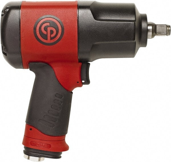 Chicago Pneumatic - 1/2" Drive, 8,200 RPM, 922 Ft/Lb Torque Impact Wrench - Pistol Grip Handle, 5.2 CFM, 90 psi, 1/4" NPT Inlet - Exact Tooling