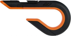 Slice - Retractable Utility Knife - Black & Orange Non-Slip Comfort Handle, 1 Blade Included - Exact Tooling
