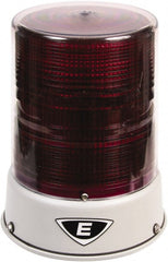 Edwards Signaling - 120 VAC, 4X NEMA Rated, LED, Magenta, Flashing, Steady Light - 65 Flashes per min, 3/4 Inch Pipe, 8-1/4 Inch Diameter, 7-3/4 Inch High, IP66 Ingress Rating, Pipe Mount - Exact Tooling
