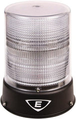 Edwards Signaling - 24 VAC/VDC, 4X NEMA Rated, LED, Clear, Flashing, Steady Light - 65 Flashes per min, 3/4 Inch Pipe, 8-1/4 Inch Diameter, 7-3/4 Inch High, IP66 Ingress Rating, Pipe Mount - Exact Tooling