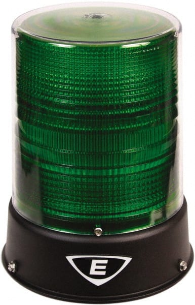 Edwards Signaling - 24 VAC/VDC, 4X NEMA Rated, LED, Green, Flashing, Steady Light - 65 Flashes per min, 3/4 Inch Pipe, 8-1/4 Inch Diameter, 7-3/4 Inch High, IP66 Ingress Rating, Pipe Mount - Exact Tooling