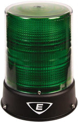 Edwards Signaling - 24 VAC/VDC, 4X NEMA Rated, LED, Green, Flashing, Steady Light - 65 Flashes per min, 3/4 Inch Pipe, 6-1/2 Inch Diameter, 8 Inch High, IP66 Ingress Rating, Pipe Mount - Exact Tooling