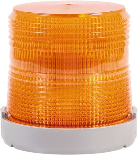 Edwards Signaling - 24 VDC, 4X NEMA Rated, LED, Green, Flashing, Steady Light - 65 Flashes per min, 1/2 Inch Pipe, 4-9/32 Inch Diameter, 4-7/32 Inch High, Panel Mount, Pipe Mount - Exact Tooling