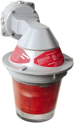 Edwards Signaling - 120 VAC, 4, 3R NEMA Rated, LED, Green, Flashing, Steady Light - 65 Flashes per min, 3/4 Inch Pipe, 7 Inch Diameter, 11-3/8 Inch High, Bracket Mount - Exact Tooling