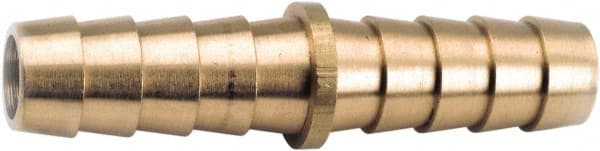 ANDERSON METALS - Hose Barb x Hose Barb Hose Mender - 3/16" ID Hose, Lead Free Brass - Exact Tooling