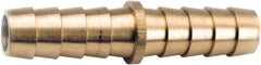 ANDERSON METALS - Hose Barb x Hose Barb Hose Mender - 3/16" ID Hose, Lead Free Brass - Exact Tooling