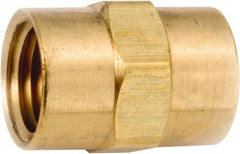 ANDERSON METALS - 3/4-14 Female Thread, Lead Free Brass Industrial Pipe Coupling - FNPT, 1,000 psi - Exact Tooling