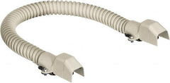 Hubbell Wiring Device-Kellems - 18 Inch Long x 3/4 Inch Wide x 1/2 Inch High, Raceway Flexible Section - Ivory, For Use with HBL500 Series Raceways and HBL750 Series Raceways - Exact Tooling