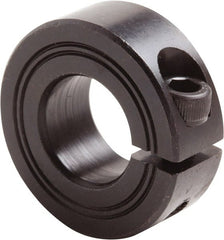 Climax Metal Products - 32mm Bore, Steel, One Piece Clamp Collar - 2-1/8" Outside Diam - Exact Tooling