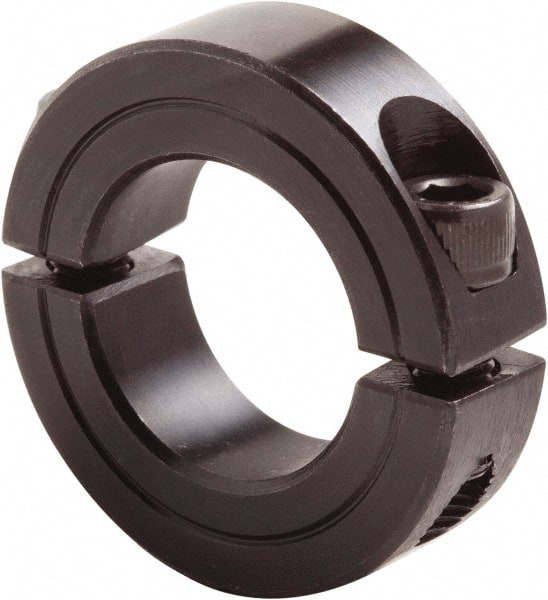 Climax Metal Products - 5-1/4" Bore, Steel, Two Piece Clamp Collar - 6-3/4" Outside Diam, 7/8" Wide - Exact Tooling