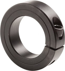 Climax Metal Products - 3-3/16" Bore, Steel, One Piece Clamp Collar - 4-1/2" Outside Diam, 7/8" Wide - Exact Tooling