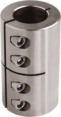 Climax Metal Products - 1-1/2" Inside x 2-5/8" Outside Diam, One Piece Split Clamping Collar - 3-7/8" Long - Exact Tooling