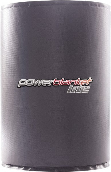 Powerblanket - 22-1/2" Wide, 55 Gallon Wrap-Around Drum Heater - 120 Volt, 3.33 Amps, 0°F to 145°F Thermostat Rating - Exact Tooling