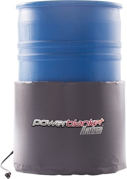 Powerblanket - 18-1/2" Wide, 30 Gallon Wrap-Around Drum Heater - 120 Volt, 2.33 Amps, 0°F to 145°F Thermostat Rating - Exact Tooling