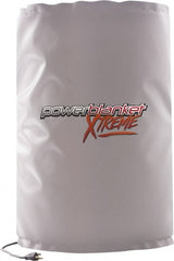 Powerblanket - 14" Wide, 15 Gallon Wrap-Around Drum Heater - 120 Volt, 160 Watts to 320 Watts, 0.5 Amps, 0°F to 100°F Thermostat Rating - Exact Tooling