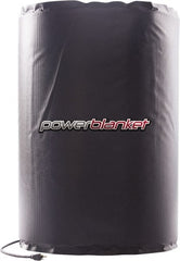 Powerblanket - 22-1/2" Wide, 55 Gallon Wrap-Around Drum Heater - 120 Volt, 400 Watts to 800 Watts, 0.5 Amps, 0°F to 100°F Thermostat Rating - Exact Tooling
