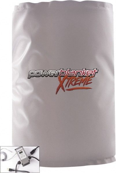 Powerblanket - 14" Wide, 15 Gallon Wrap-Around Drum Heater - 120 Volt, 3.33 Amps, 0°F to 145°F Thermostat Rating - Exact Tooling