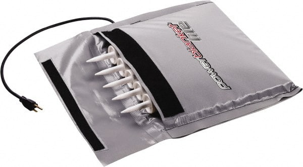 Powerblanket - 24" Long x 13" Wide, Flat, PVC, Caulk Warmer - 120 Volts, Flat Back - Exact Tooling