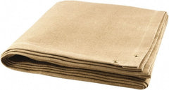 Steiner - 6' High x 6' Wide x 0.08" Thick Coated Fiberglass Welding Blanket - Tan, Grommet - Exact Tooling